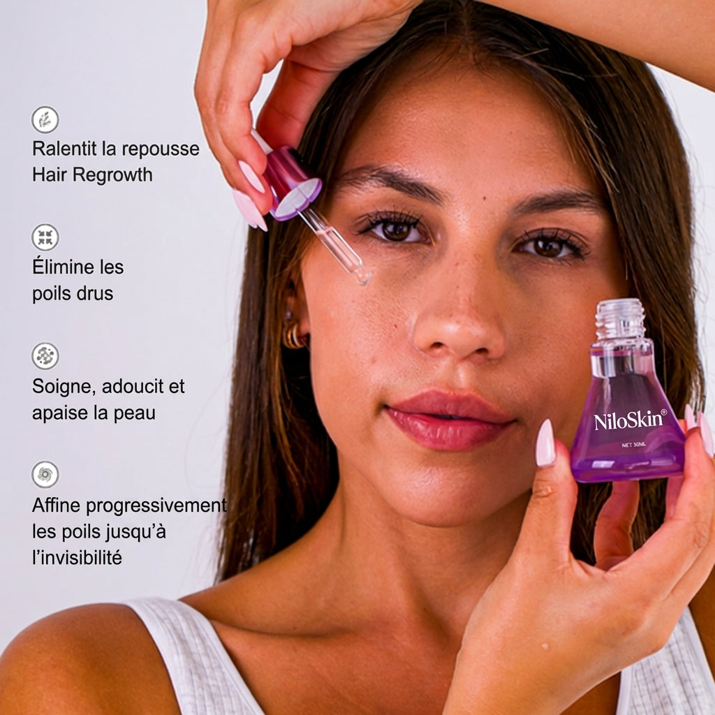 NiloSkin®: Sérum Botanique Anti-Poils
